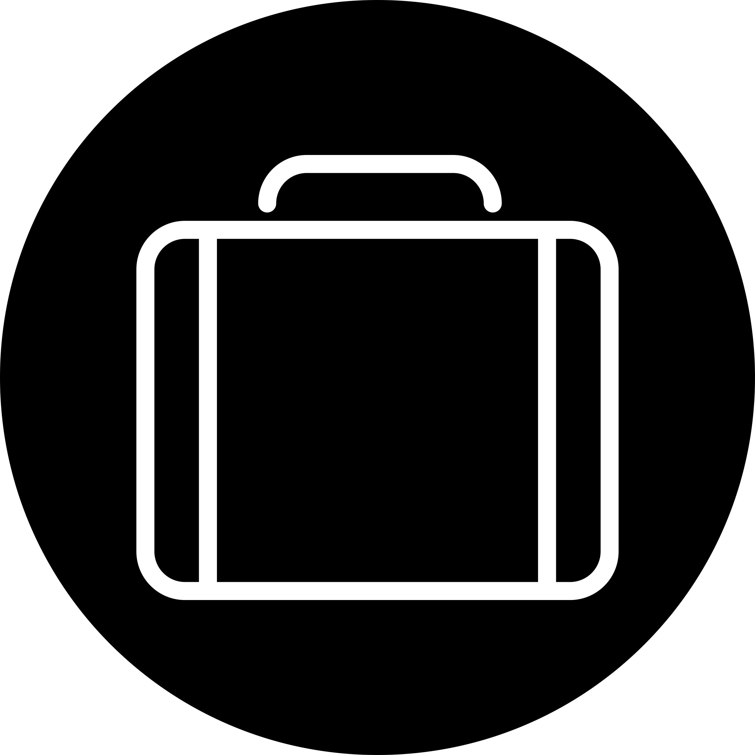 Briefcase Thin Outline Symbol In A Circle Contour Svg Vector Free Vectors